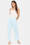 Rosaline Symmetry Knit Cotton Pyjama - Crystal Blue — thumbnail 4